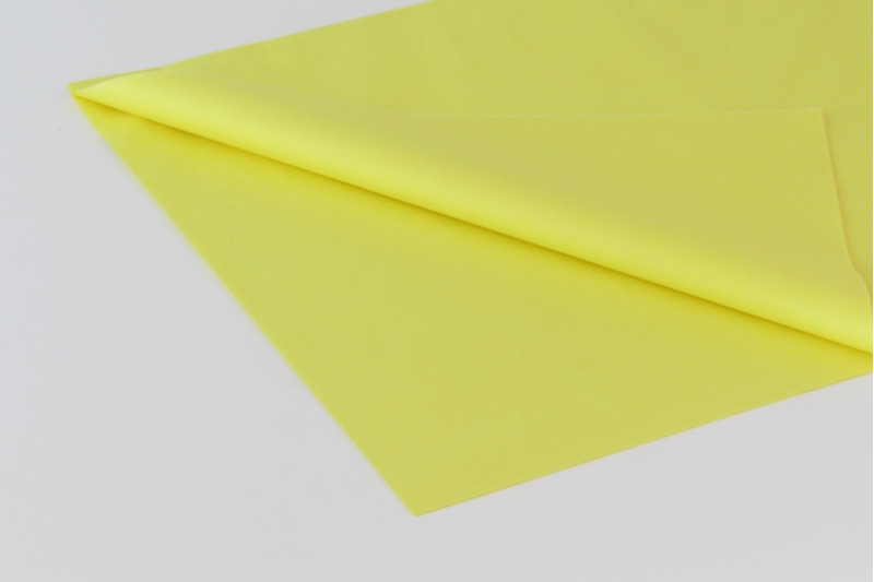 Бумага тишью желтая - 1 лист